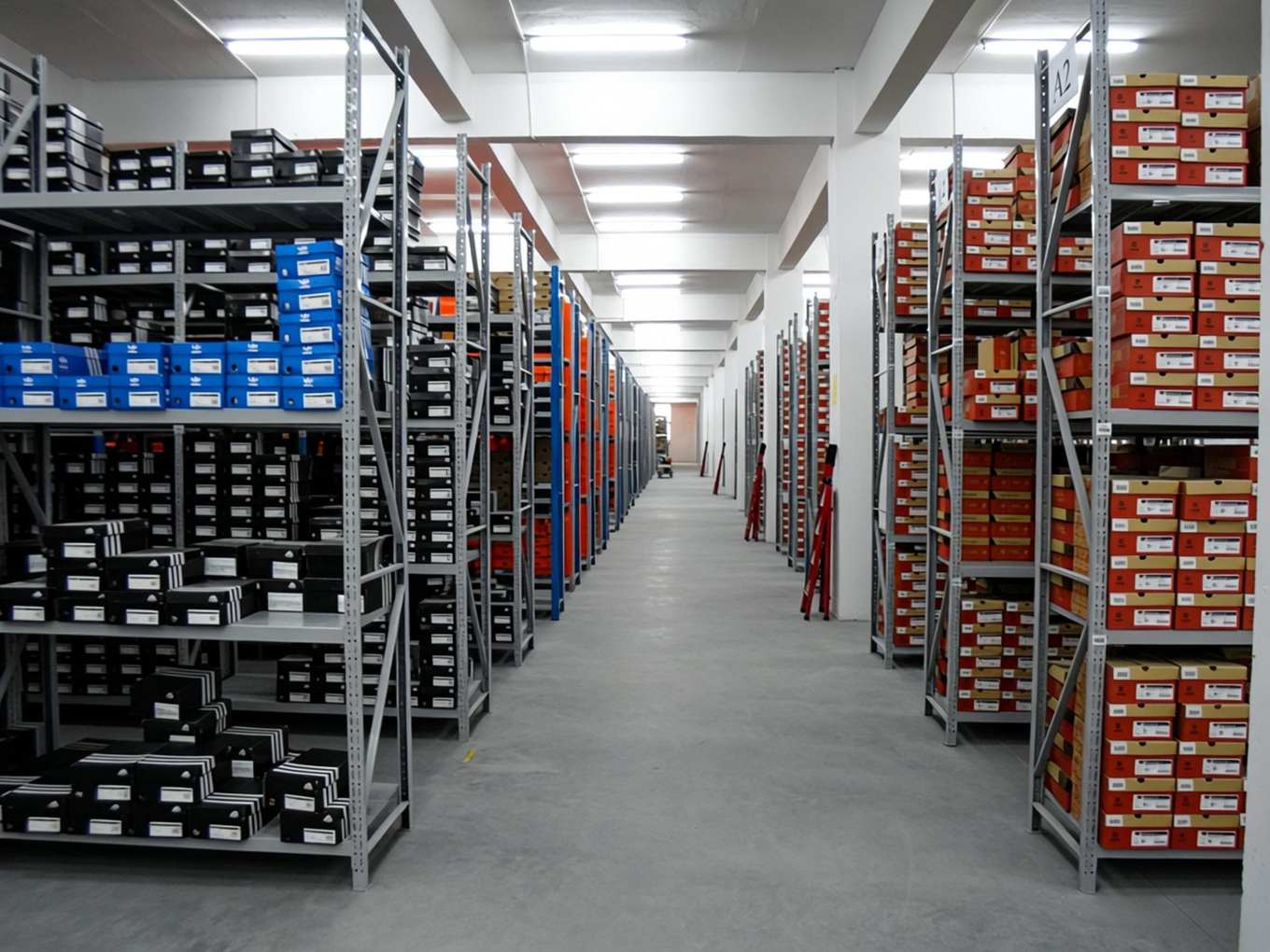 Light duty butterfly hole racking applications in warehouse and workshop