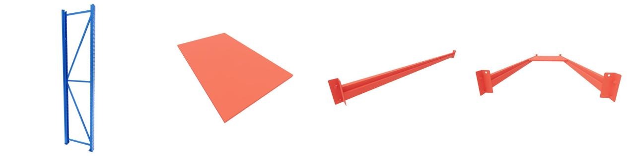 China Industrial Longspan Medium Duty Shelving component