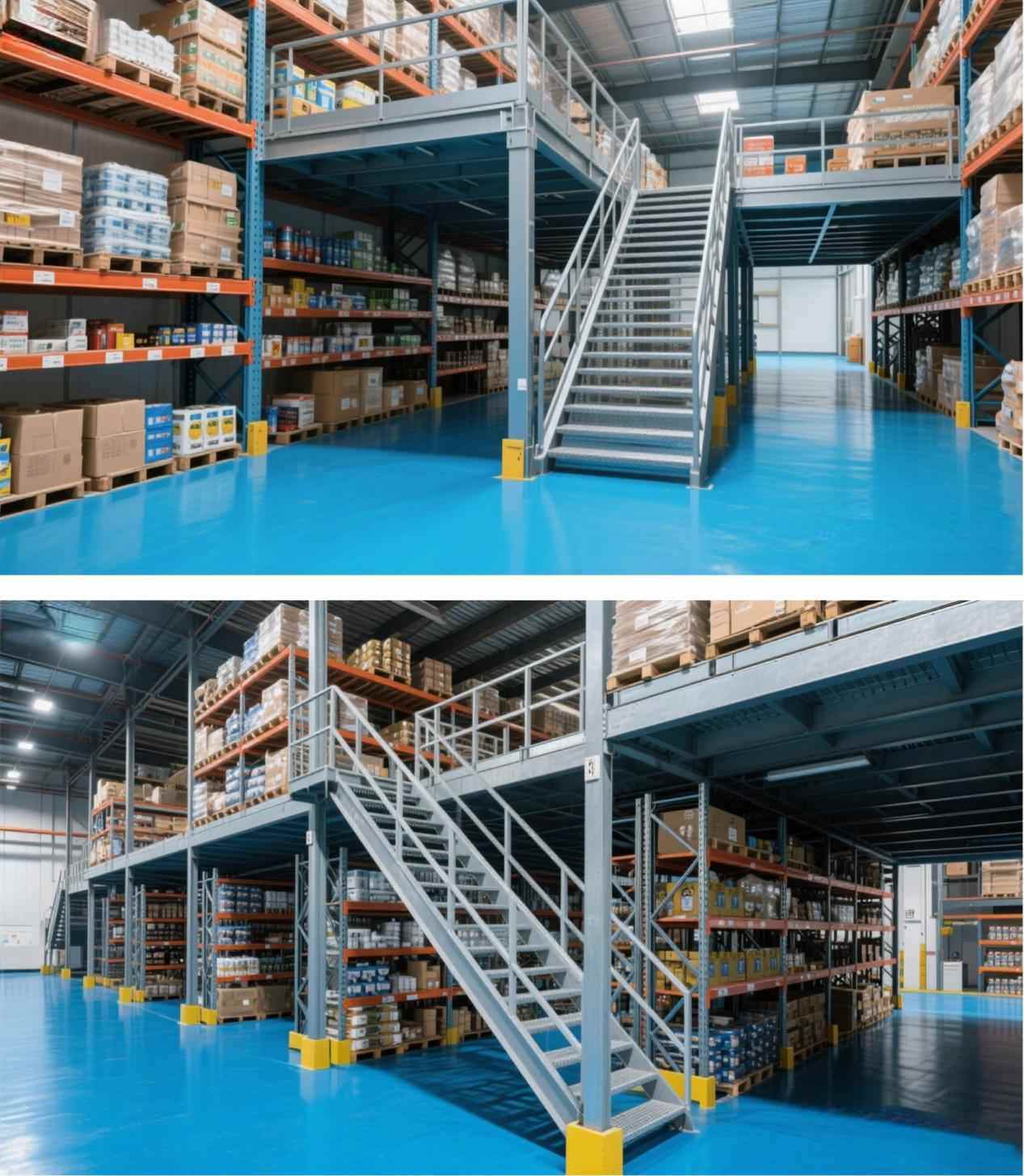 Industrial Steel Mezzanine Floor Racking System application