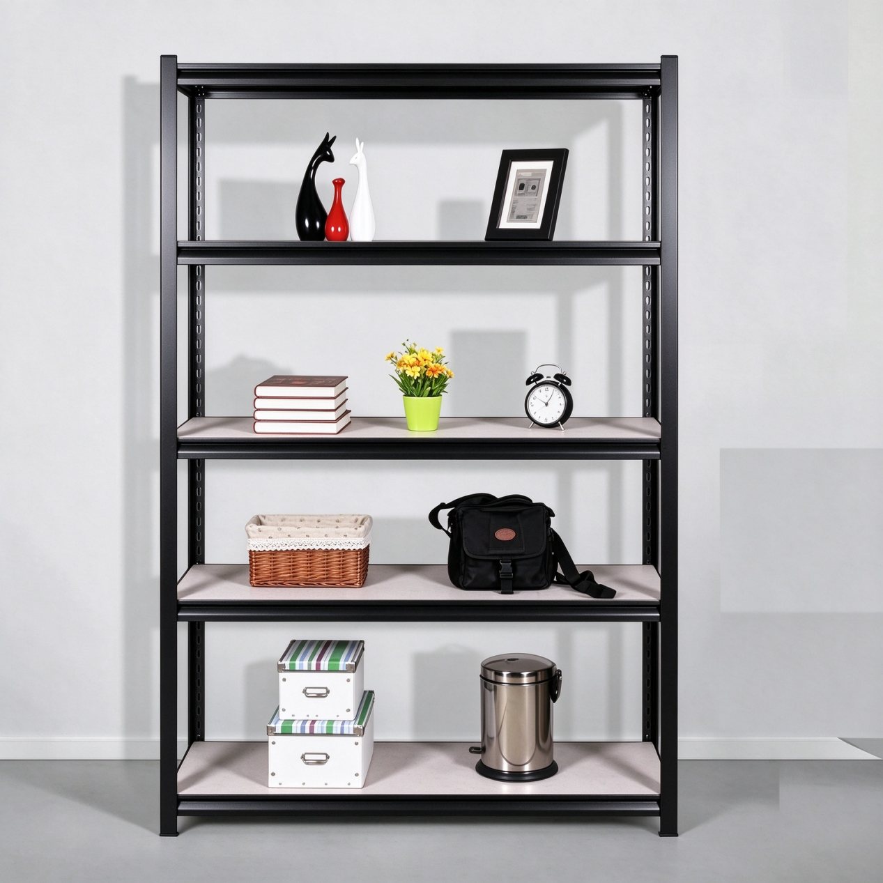 Metal inner hole boltless rivet shelving