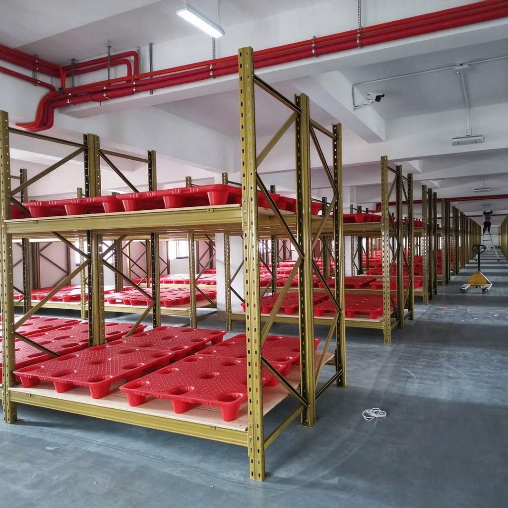 Shelving project for tea warehouse storage Shelving project for tea warehouse storage
